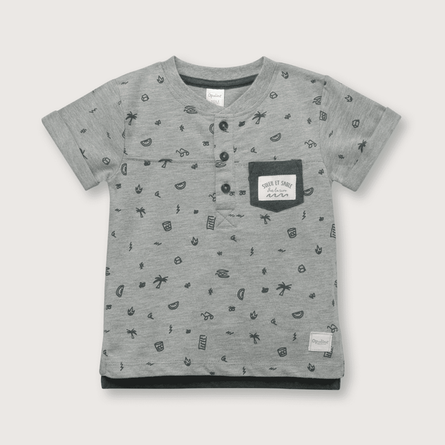 Polera de niño gris Gris (6M - 4A)