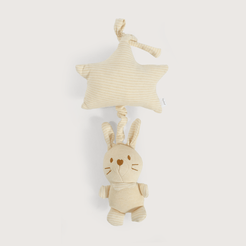 Juguete sonajero beige unisex