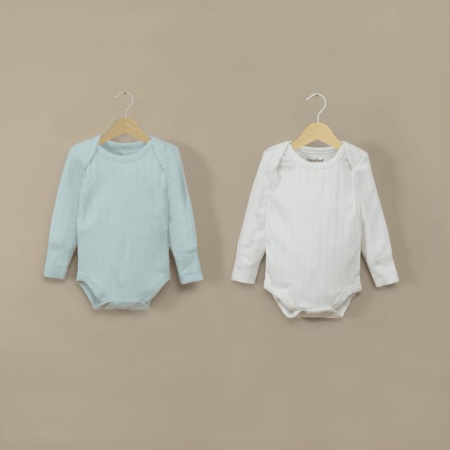 Pack de  2 bodys acanalado niño
