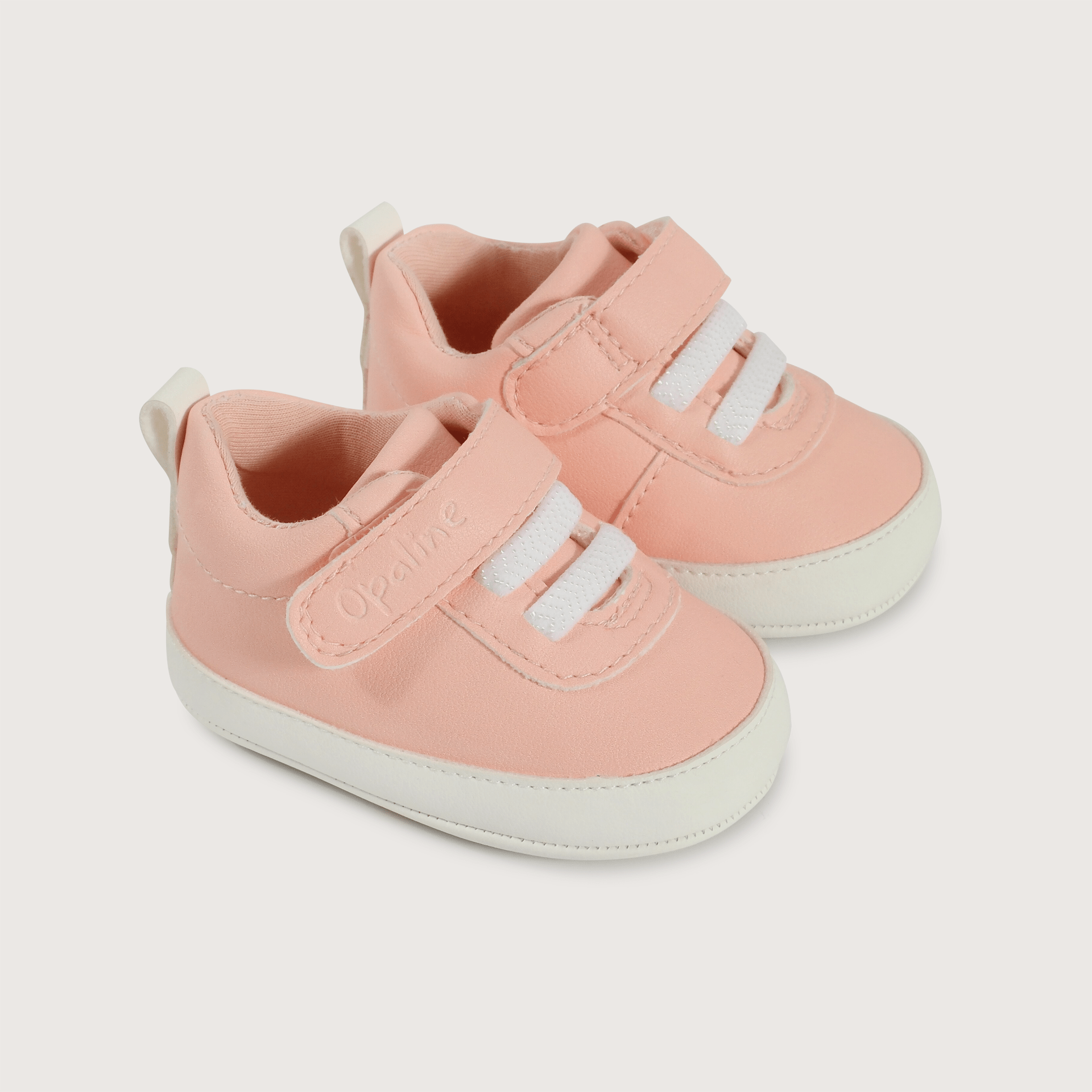 Zapatilla Bebé Niña Rosada Con Velcro