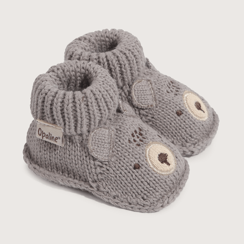 Pantufla Bebé Gris de Niño