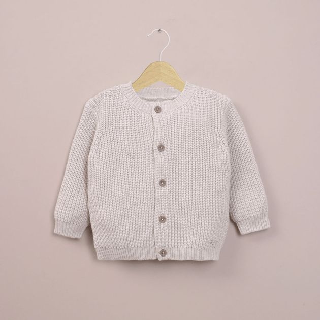 Chaleco gris de bebé niño