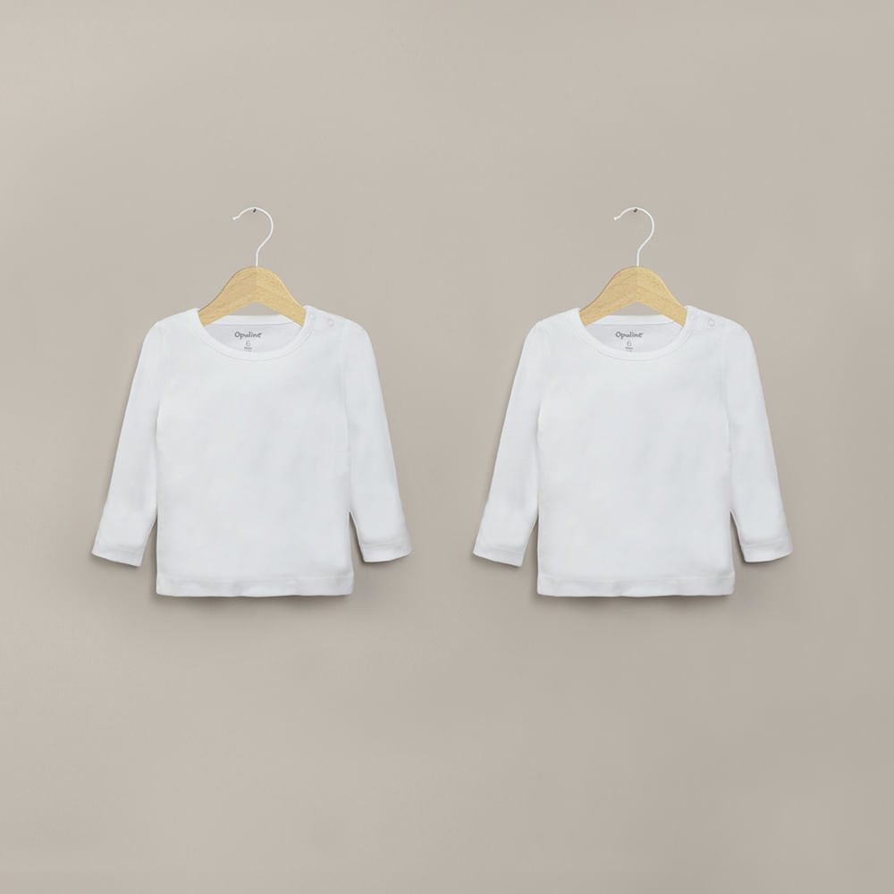 Pack de 2 camiseta algodón bebe