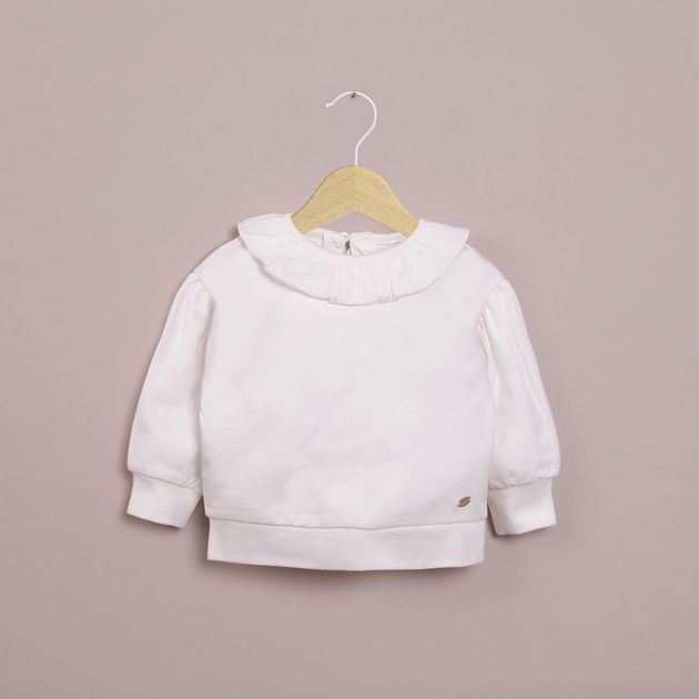 Polerón blanco de niña