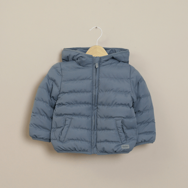Parka abrigada para niño en color azul invierno
