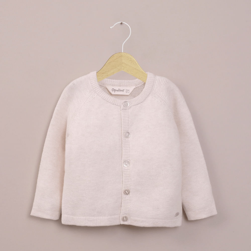 Chaleco beige de bebé unisex