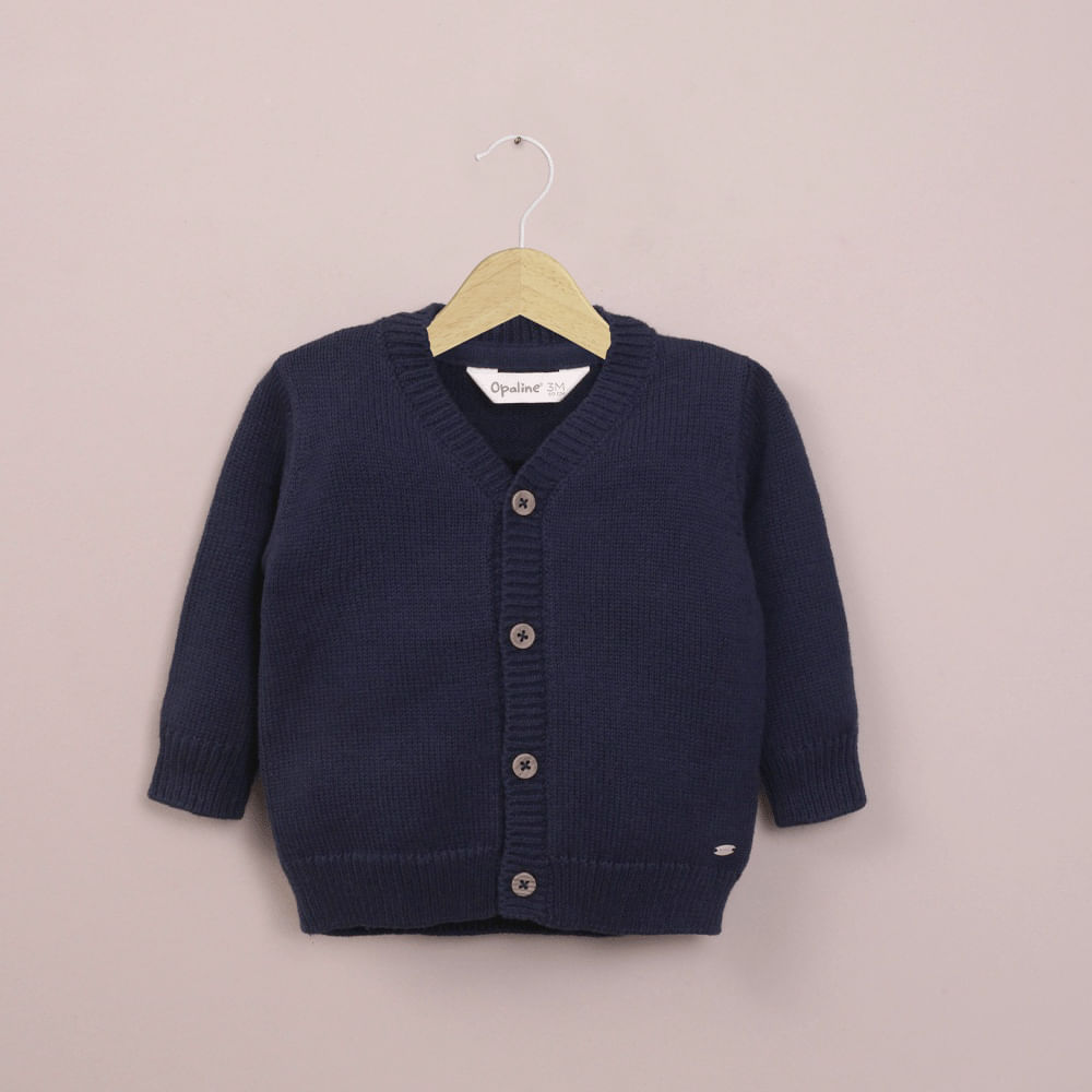 Chaleco azul de bebé niño