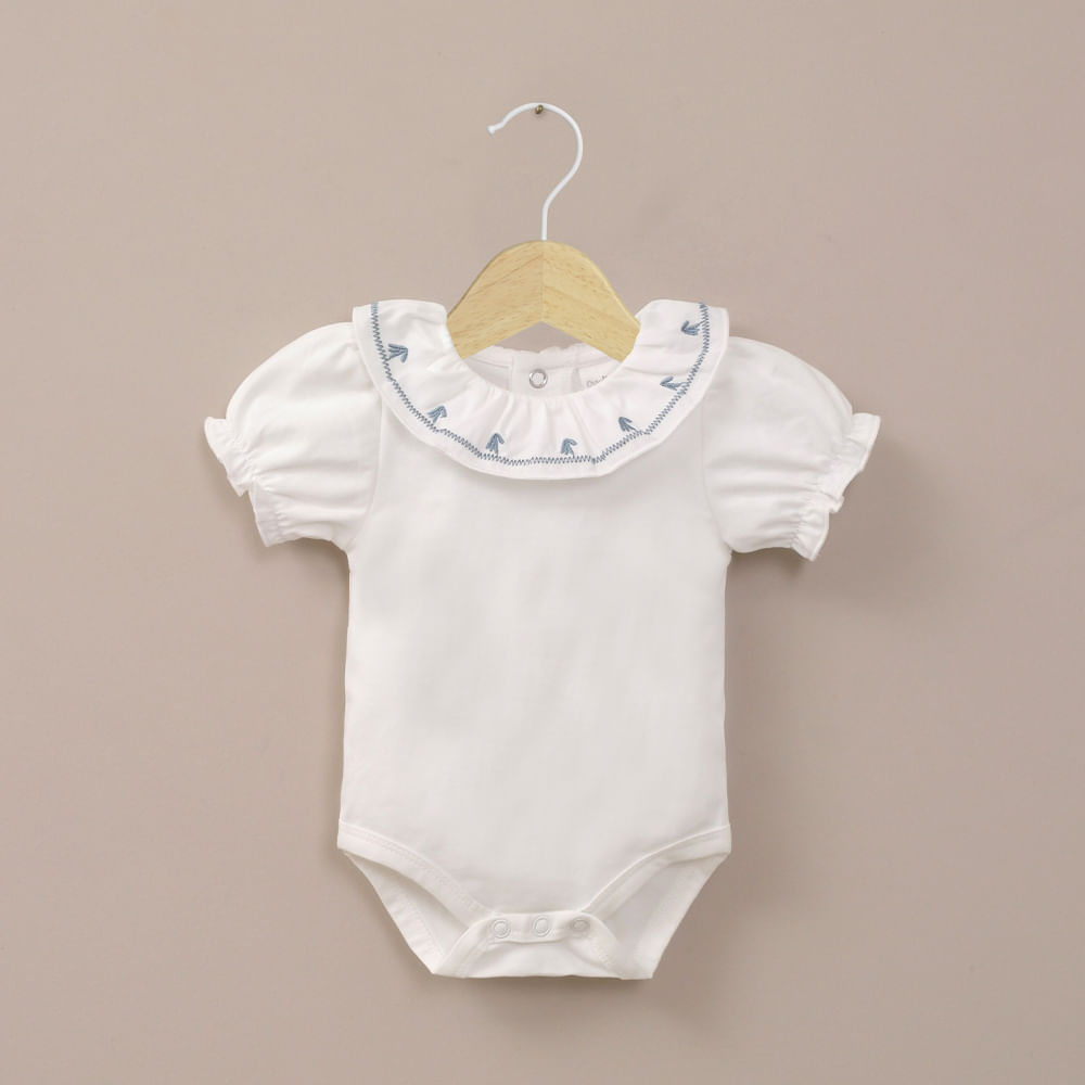Body blanco de bebé niña