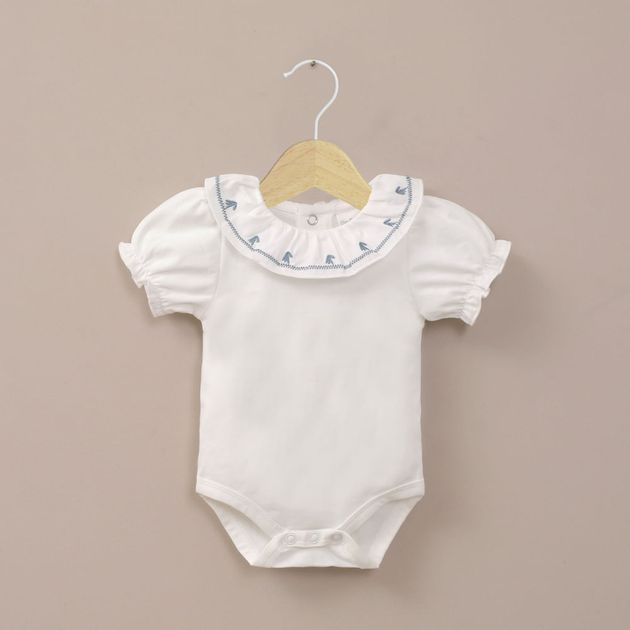 Body blanco de bebé niña