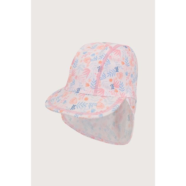 Gorro de playa rosado niña