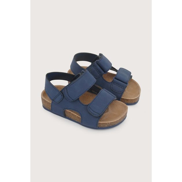 Sandalia velcros azul de niño