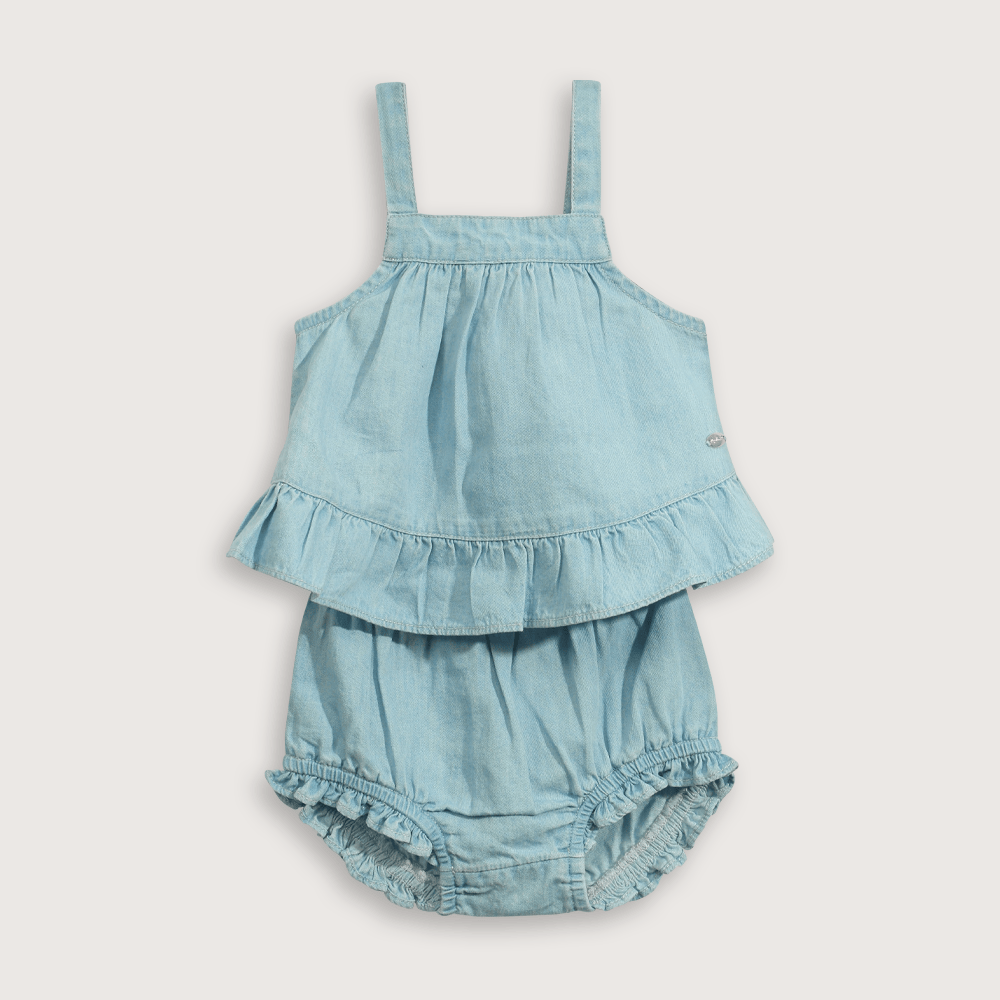 Conjunto Azul de Bebé Niña