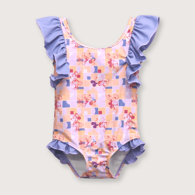 Traje de baño de niña vuelos Naranjo