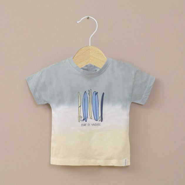 Polera manga corta amarilla de niño