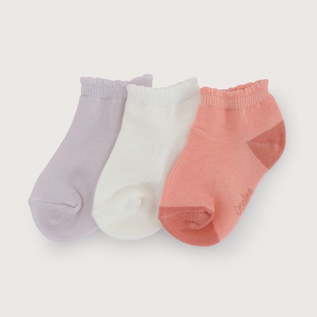 Pack de 3 calcetines cortos niña