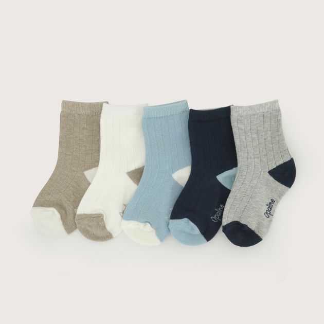 Pack de 5 calcetines multicolor niño