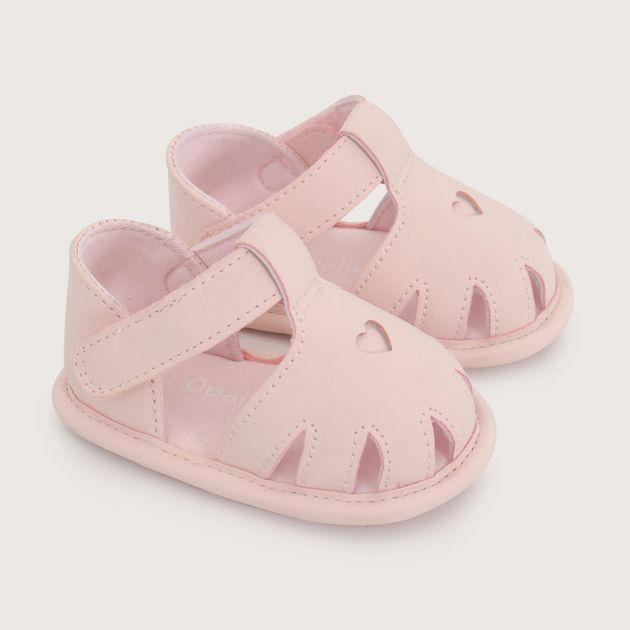 Sandalia bebé rosada de niña