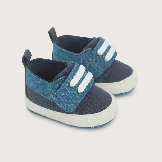 Alpargata bebé azul de niño
