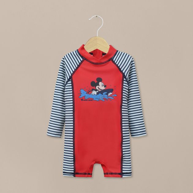 Traje de baño rojo disney de niño