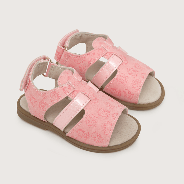 Sandalia de niña urbana princesas Rosado