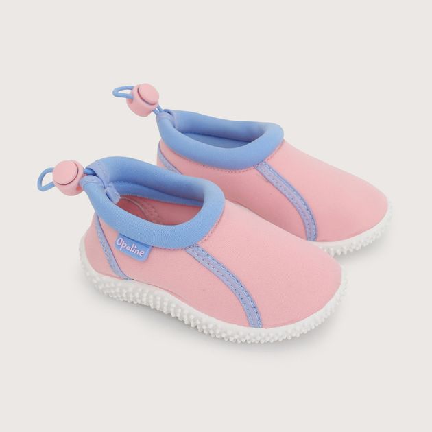 Sandalia aqua con ajuste rosada de niña