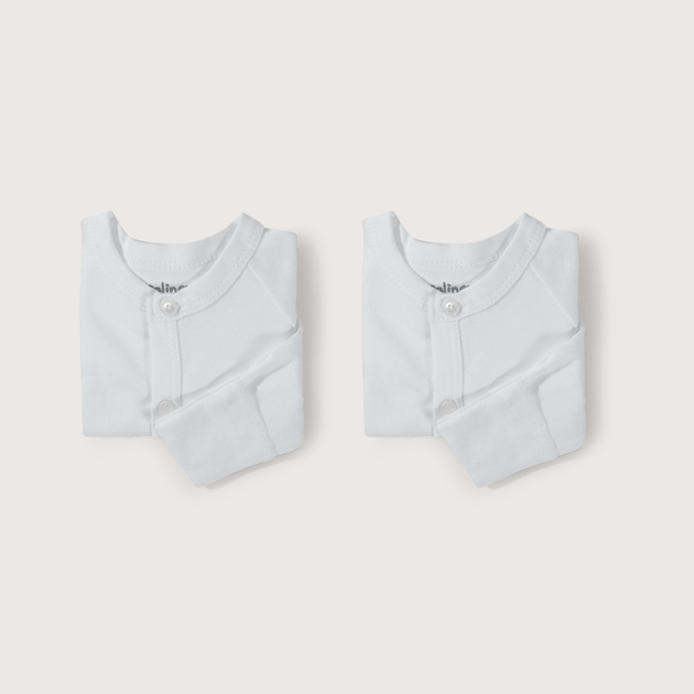 Piluchos blancos para bebé (pack de 2)