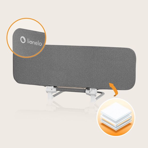 Baranda De Cama Lora Gris Piedra