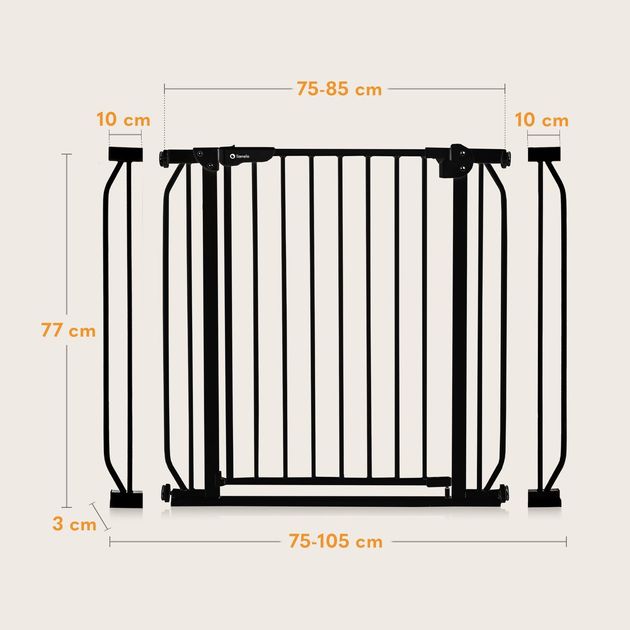 Puerta De Seguridad Truus Slim Negro