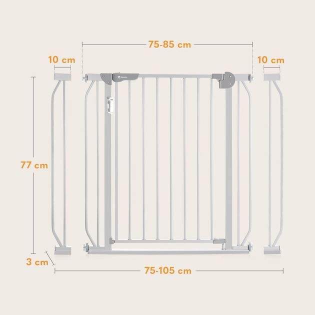 Puerta De Seguridad Led Truus Slim Gris