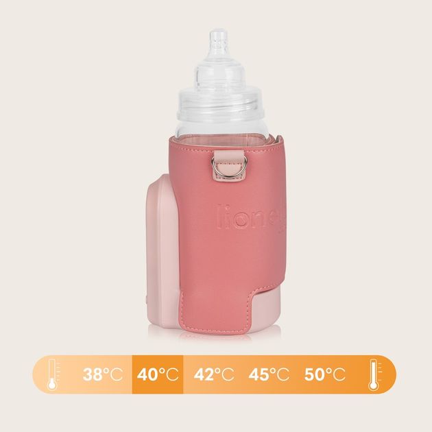 Calienta Mamaderas Portatil Evo Coral Rosa