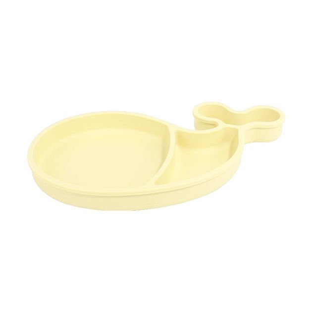 Plato ballena amarillo