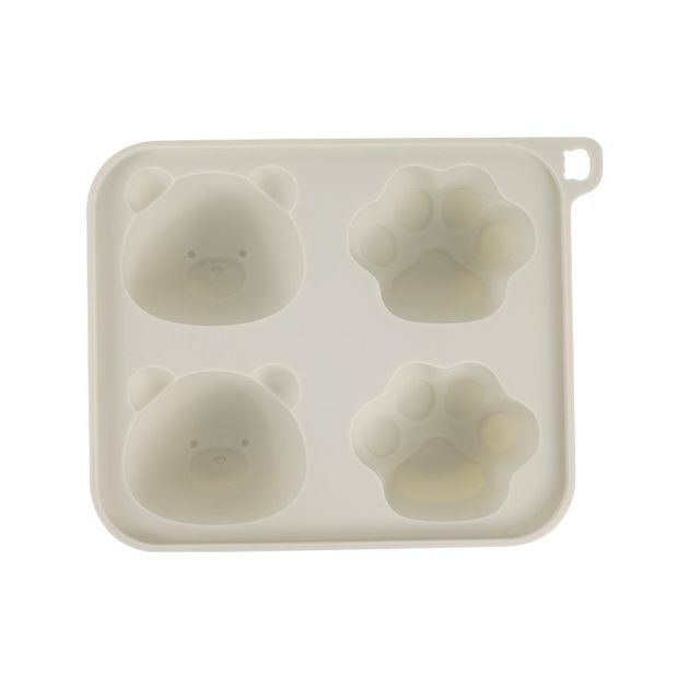 Molde comida bebe oso gris