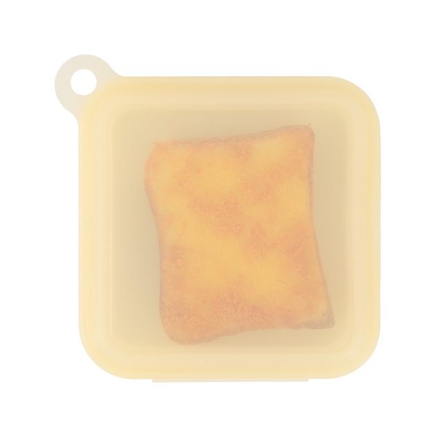 Caja sandwich pequeña amarilla