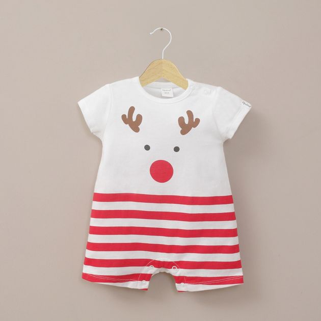 Bombacho rojo navidad de bebé