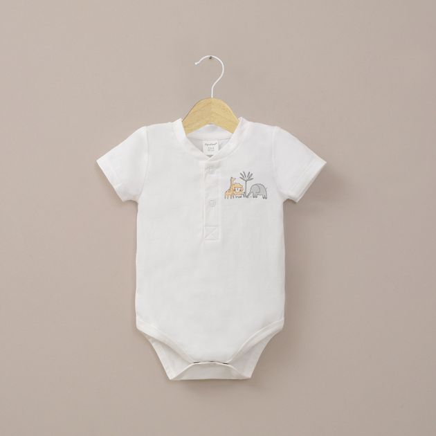 Body blanco con estampado de bebé niño
