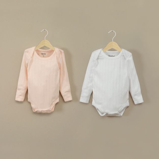 Pack De 2 Bodys Algodón Niña Rosado