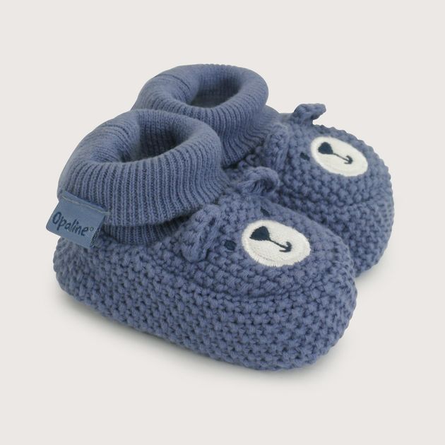 Botín Tejido Azul Bebé