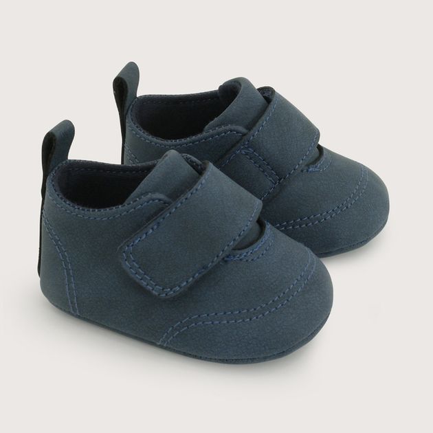 Zapatilla Velcro Para Niño Azul