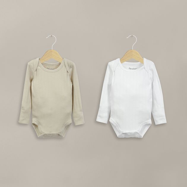 Pack De 2 Bodys Algodón Acanalado Unisex