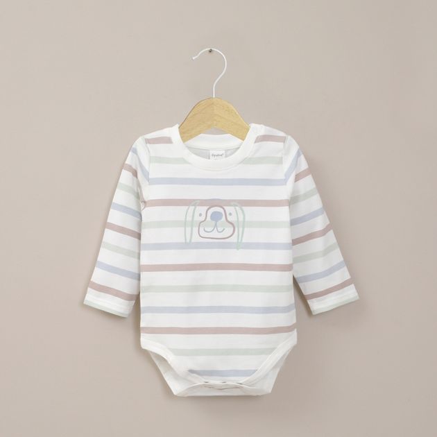Body Bebe Niño Estampado Blanco