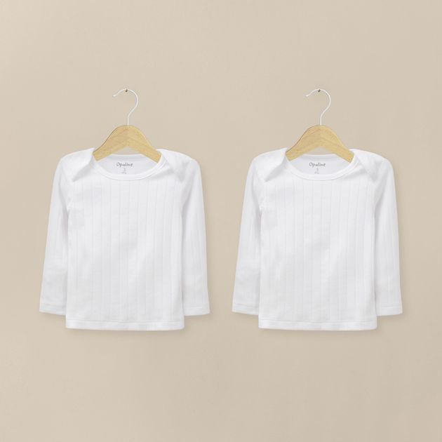 Camiseta Ajuar Acanalada Blanca Unisex