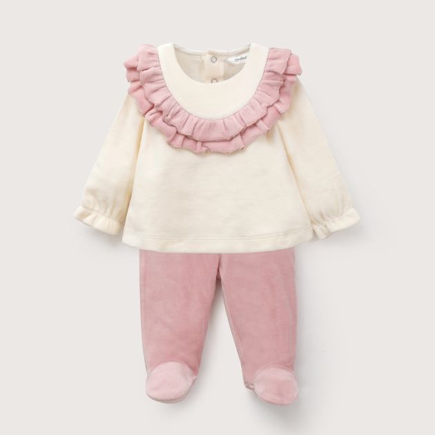 Conjunto Bebe Niña Rosa Viejo