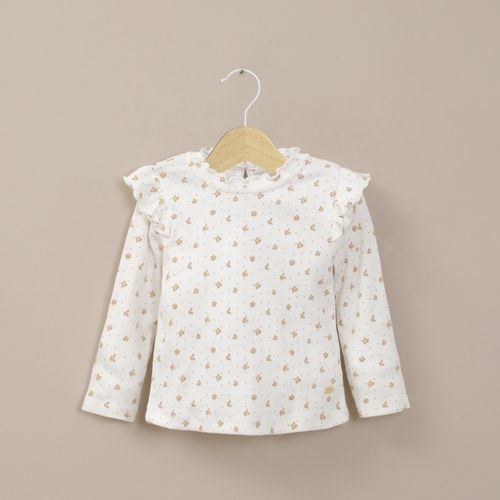Polera Rib Infant Niña Blanca