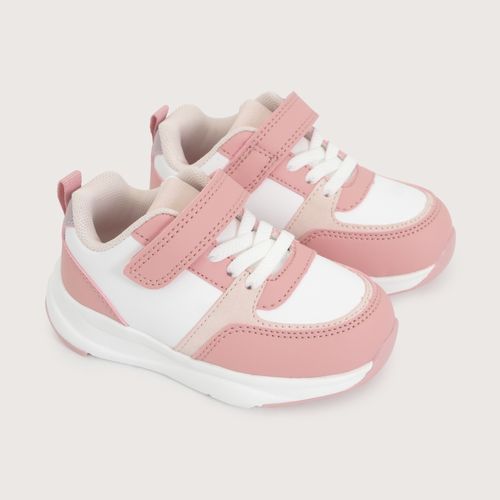 Zapatilla Sport Blanca Rosada Niña
