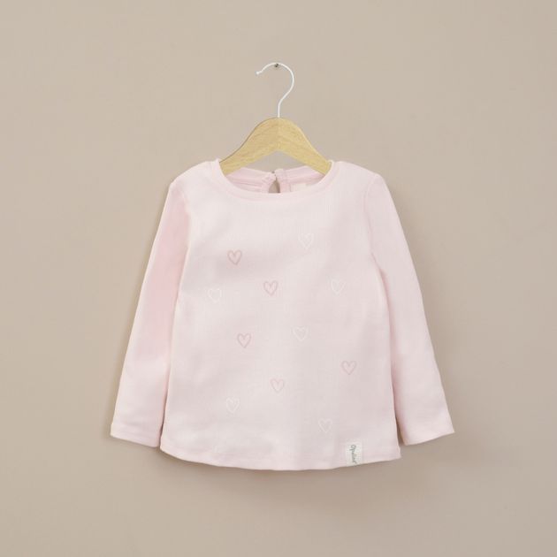 Polera Rib Infant Niña Rosado Claro