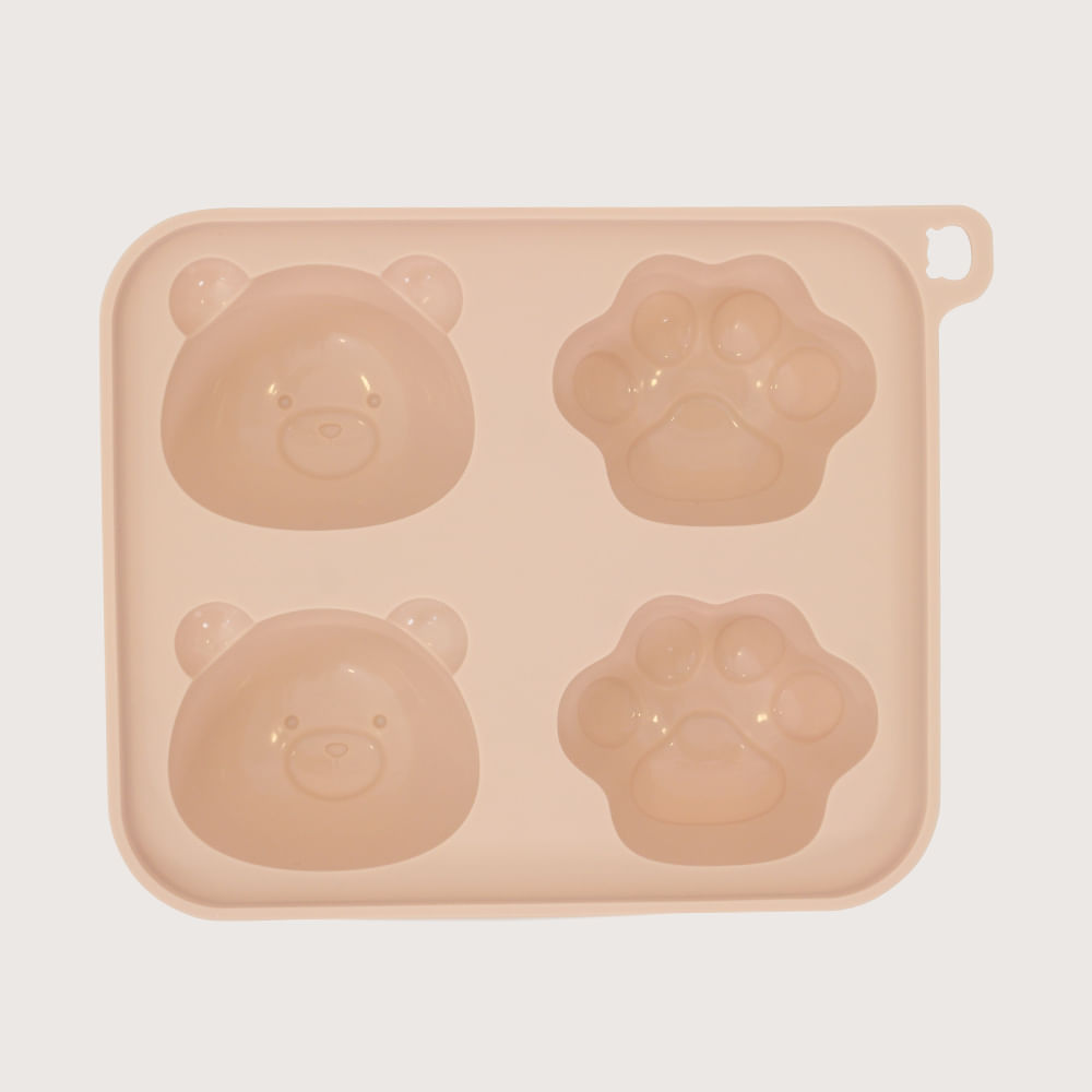 Molde comida Bebé oso rosado