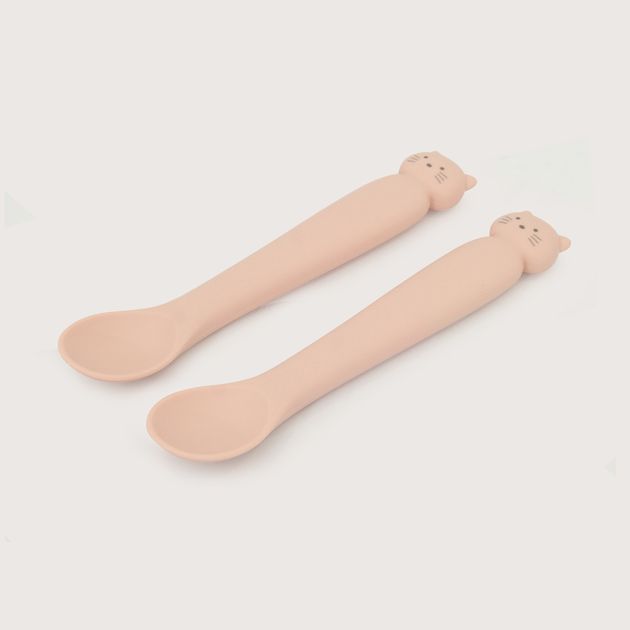 Set 2 cucharas gato rosado