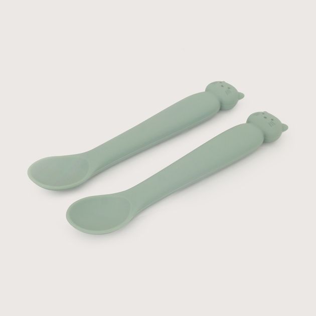 Set 2 cucharas gato verde
