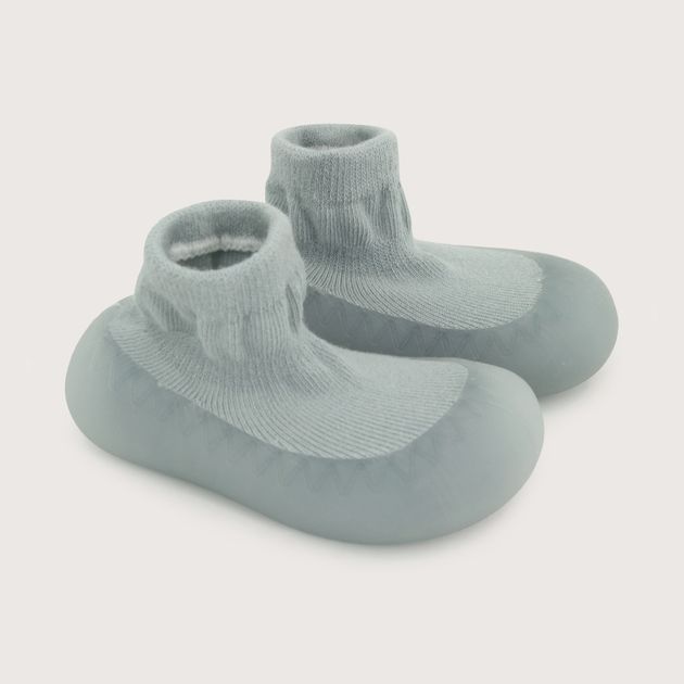 Pantufla Antideslizante Niño Azul Grisáceo