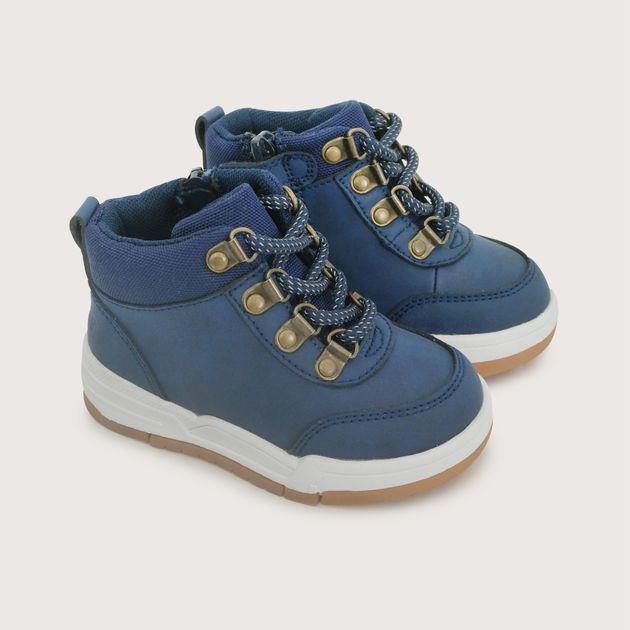 Botín Cordón Niño Azul